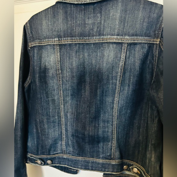 Silver Jean Co Distressed Dark Denim Patty Jacket - Picture 3 of 9